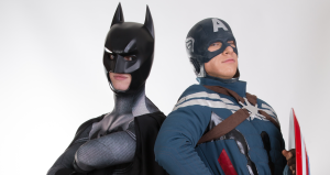 Superhero party in London